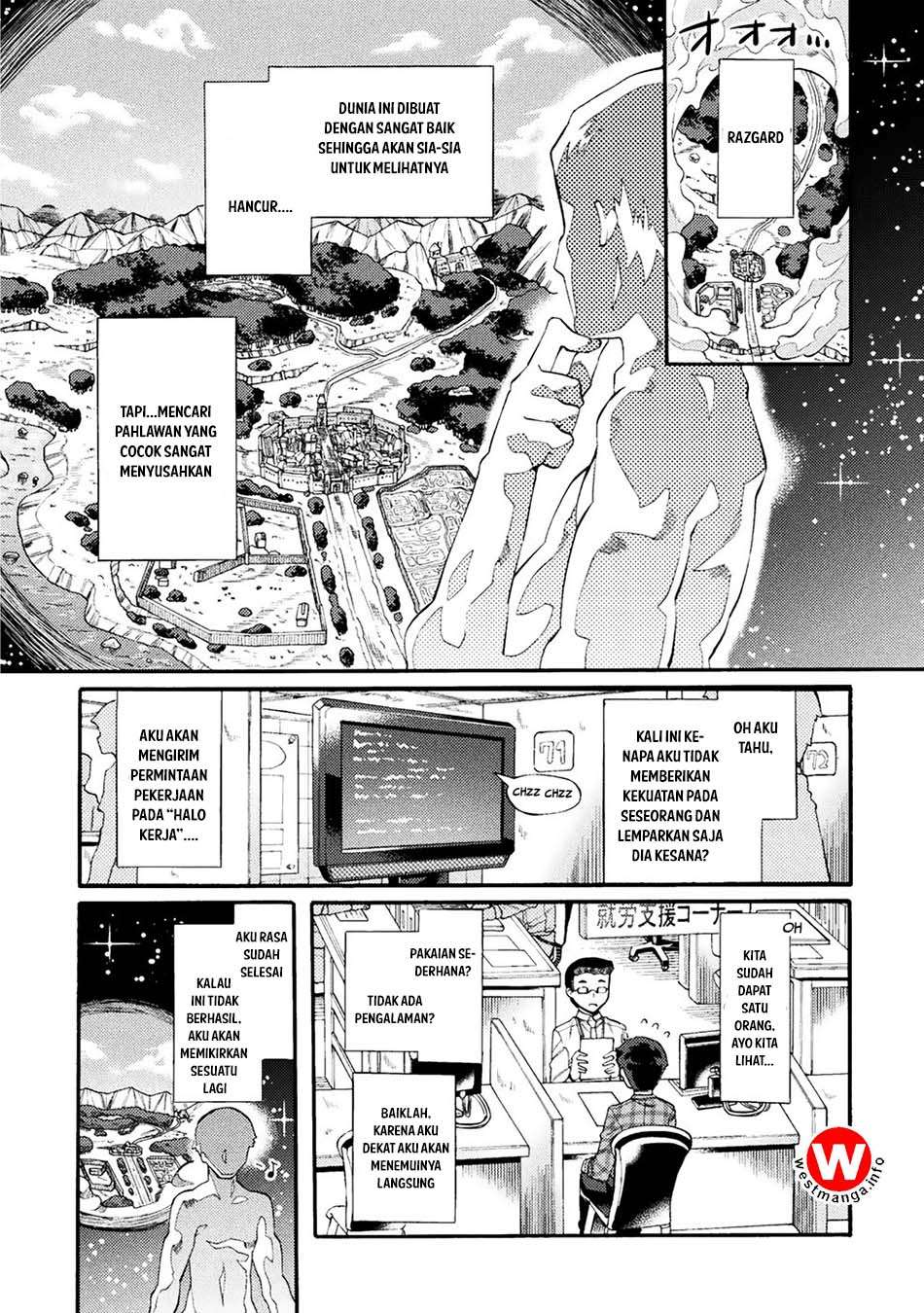 NEET dakedo Hello Work ni Ittara Isekai ni Tsuretekareta Chapter 1 - halaman 3
