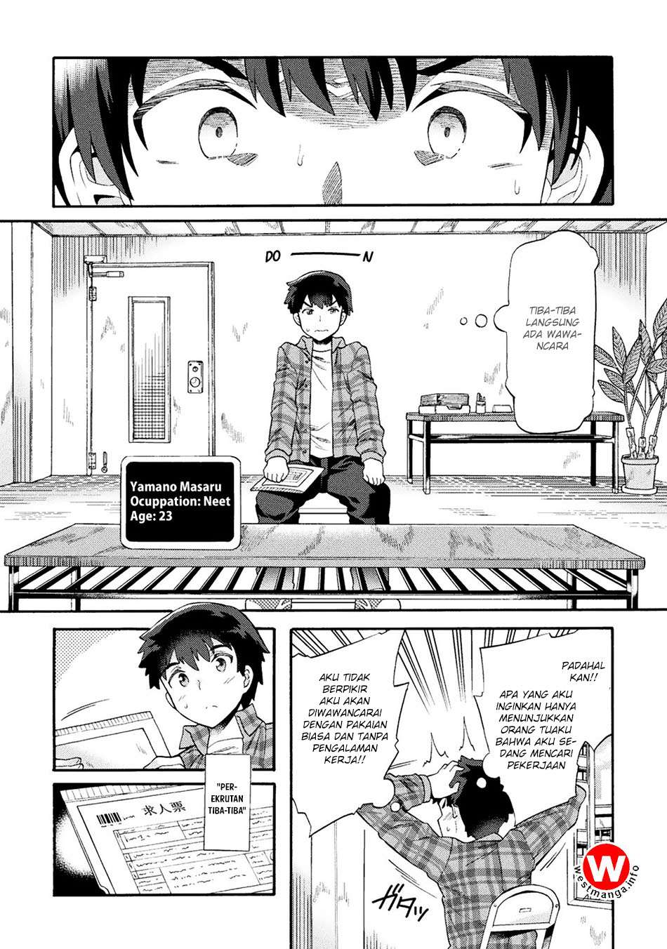 NEET dakedo Hello Work ni Ittara Isekai ni Tsuretekareta Chapter 1 - halaman 5