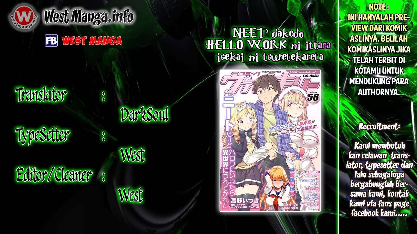 NEET dakedo Hello Work ni Ittara Isekai ni Tsuretekareta Chapter 3 - halaman 1