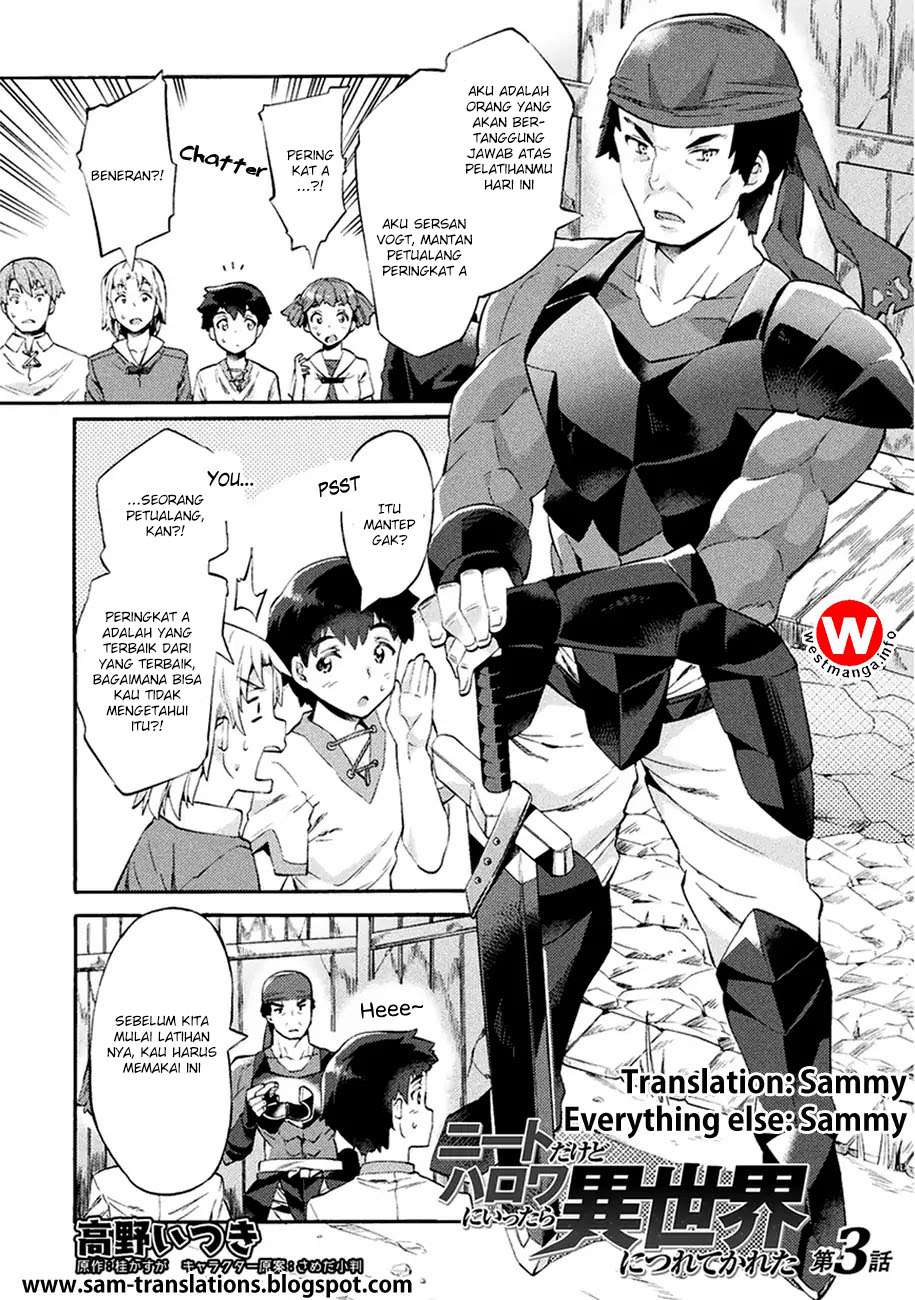 NEET dakedo Hello Work ni Ittara Isekai ni Tsuretekareta Chapter 3 - halaman 3