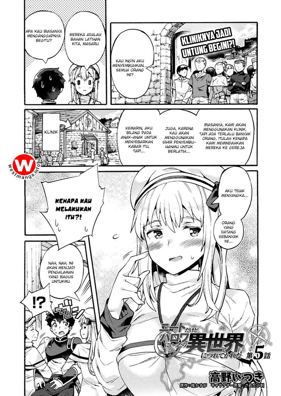 NEET dakedo Hello Work ni Ittara Isekai ni Tsuretekareta Chapter 5 - halaman 1