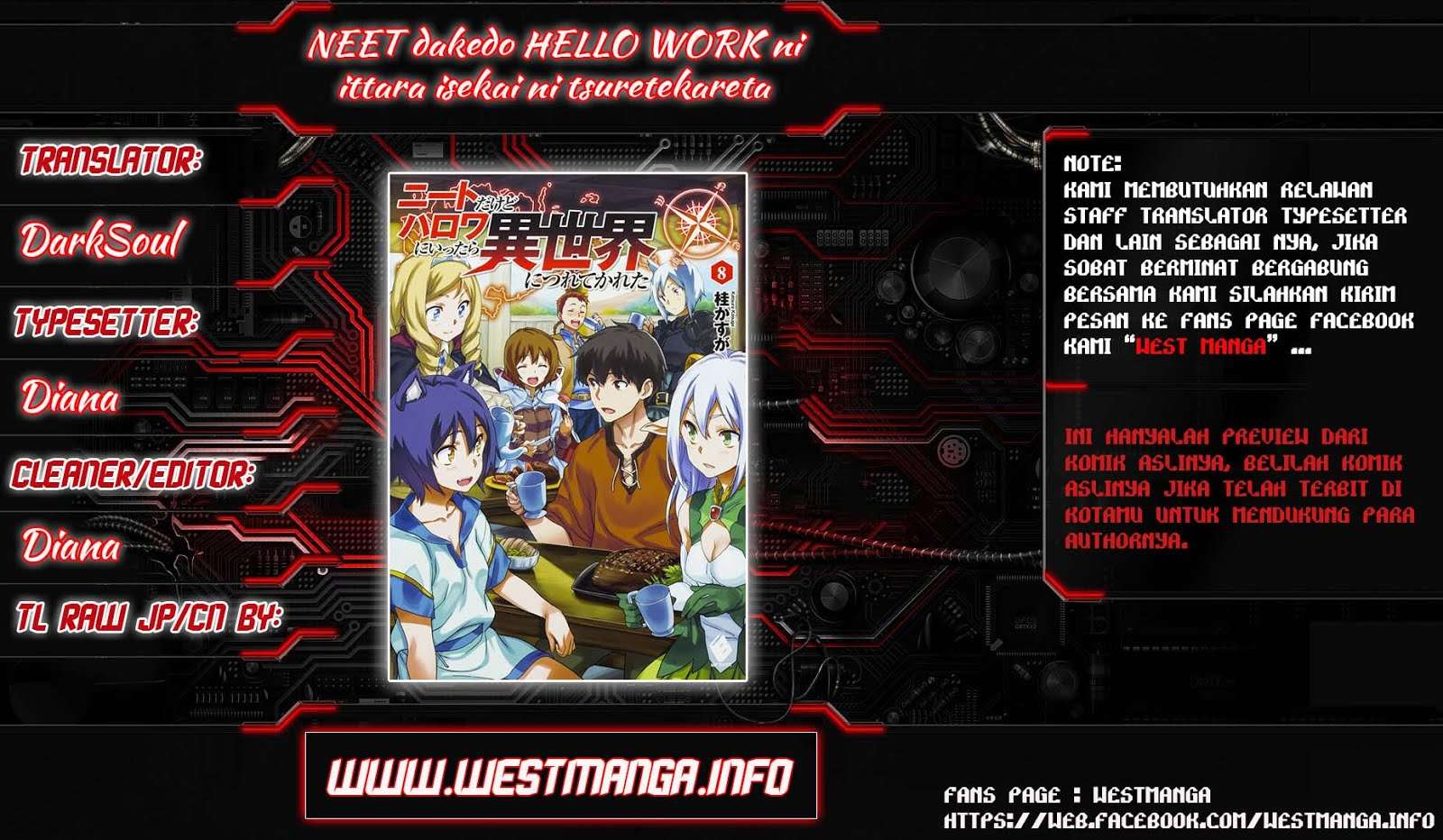 NEET dakedo Hello Work ni Ittara Isekai ni Tsuretekareta Chapter 8 - halaman 1