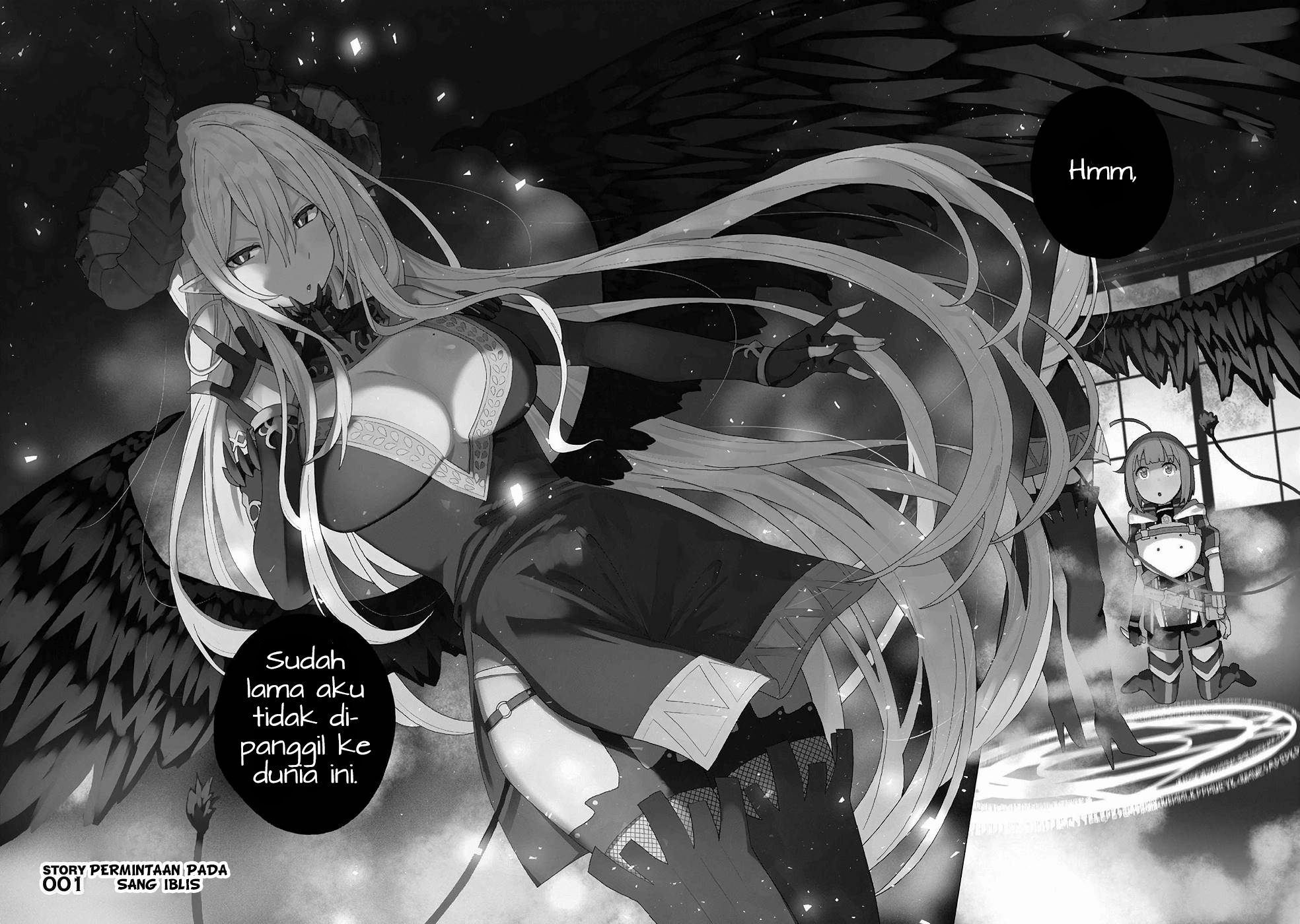 Negai wo Kanaete Moraou to Akuma wo Shoukan shita kedo, Kawaikatta node Kekkon shimashita: Akuma no Niizuma Chapter 1 - halaman 2