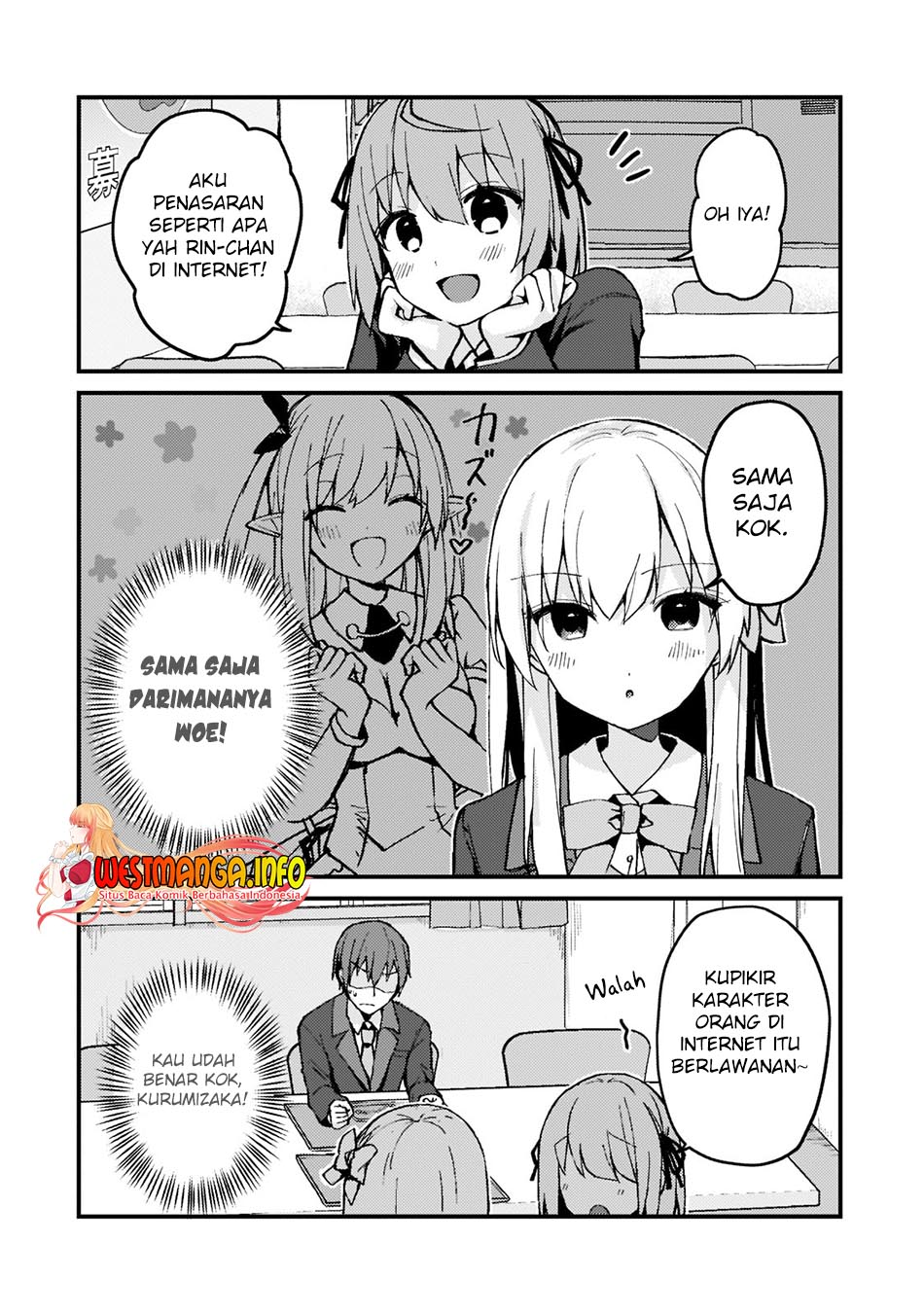 Netoge no Yome ga Ninki Idol datta: Cool-kei no Kanojo wa Genjitsu demo Yome no Tsumori de Iru Chapter 3 - halaman 8