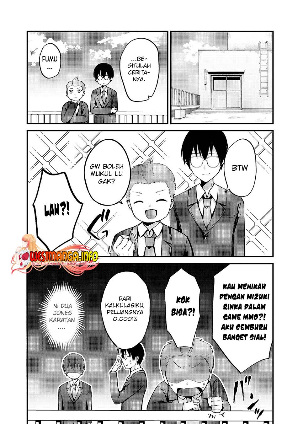 Netoge no Yome ga Ninki Idol datta: Cool-kei no Kanojo wa Genjitsu demo Yome no Tsumori de Iru Chapter 4 - halaman 13