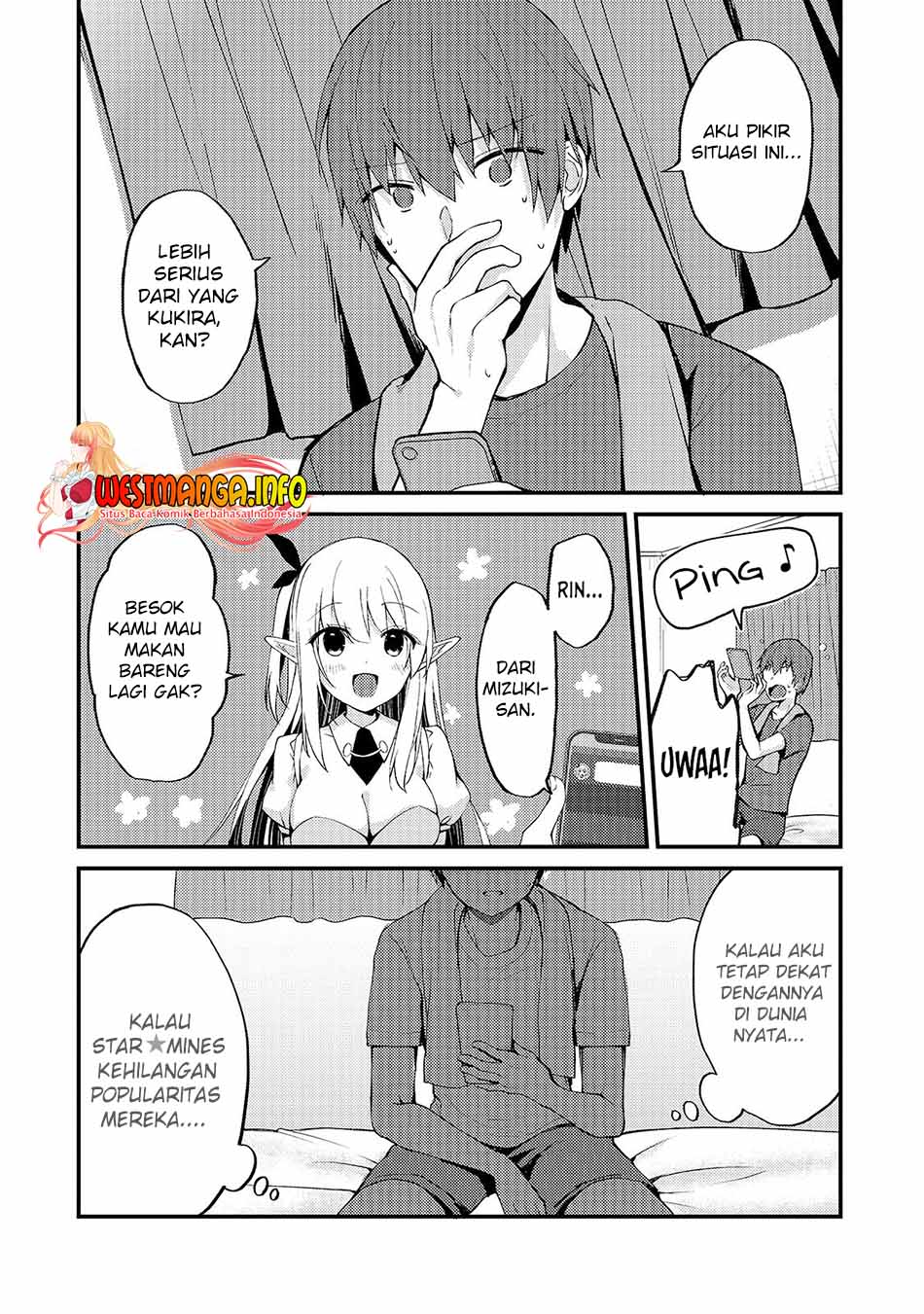 Netoge no Yome ga Ninki Idol datta: Cool-kei no Kanojo wa Genjitsu demo Yome no Tsumori de Iru Chapter 4 - halaman 18