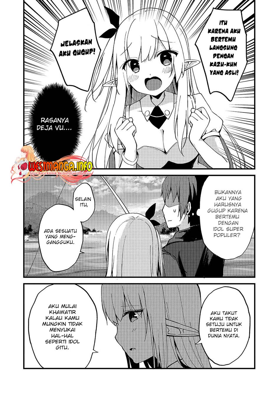 Netoge no Yome ga Ninki Idol datta: Cool-kei no Kanojo wa Genjitsu demo Yome no Tsumori de Iru Chapter 4 - halaman 6