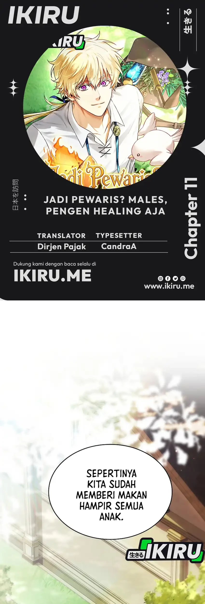 Never Mind the Heir, I’ll Focus On Healing Chapter 11 - halaman 1