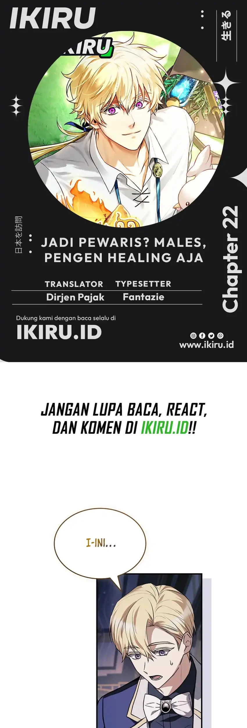 Never Mind the Heir, I’ll Focus On Healing Chapter 22 - halaman 1
