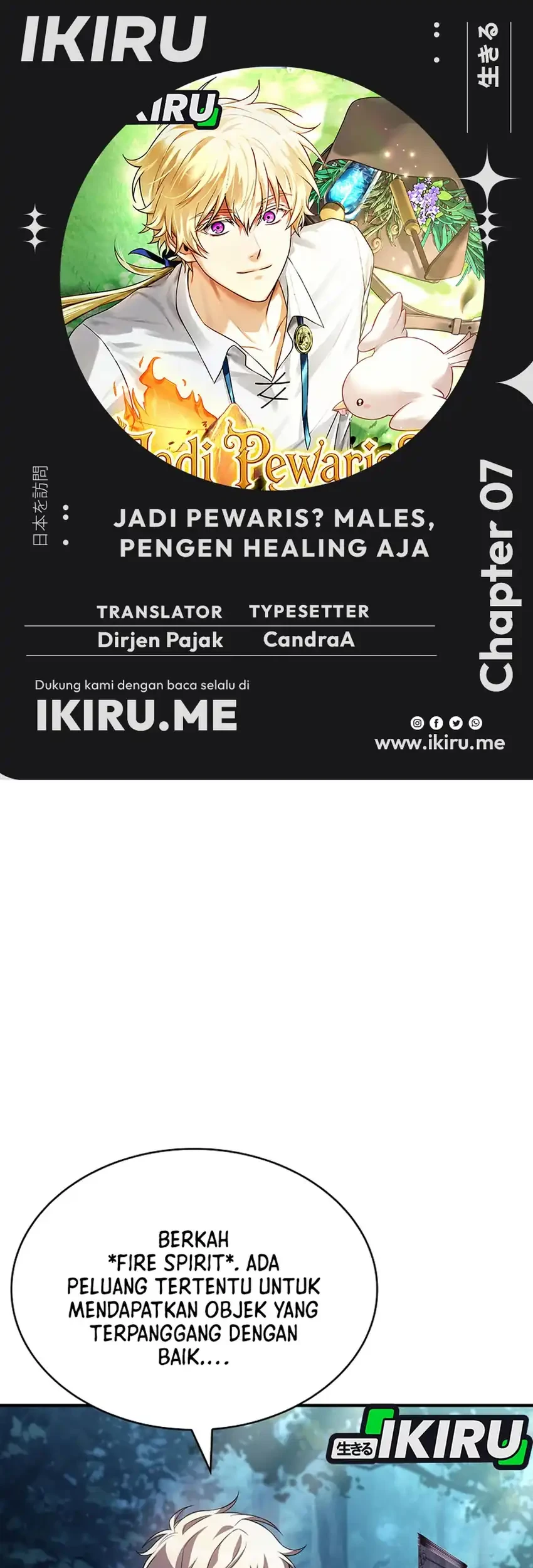 Never Mind the Heir, I’ll Focus On Healing Chapter 7 - halaman 1