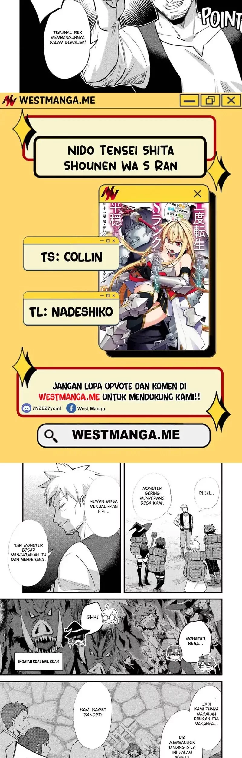 Nido Tensei Shita Shounen wa S Rank Boukensha Toshite Heion ni Sugosu Chapter 50 - halaman 2