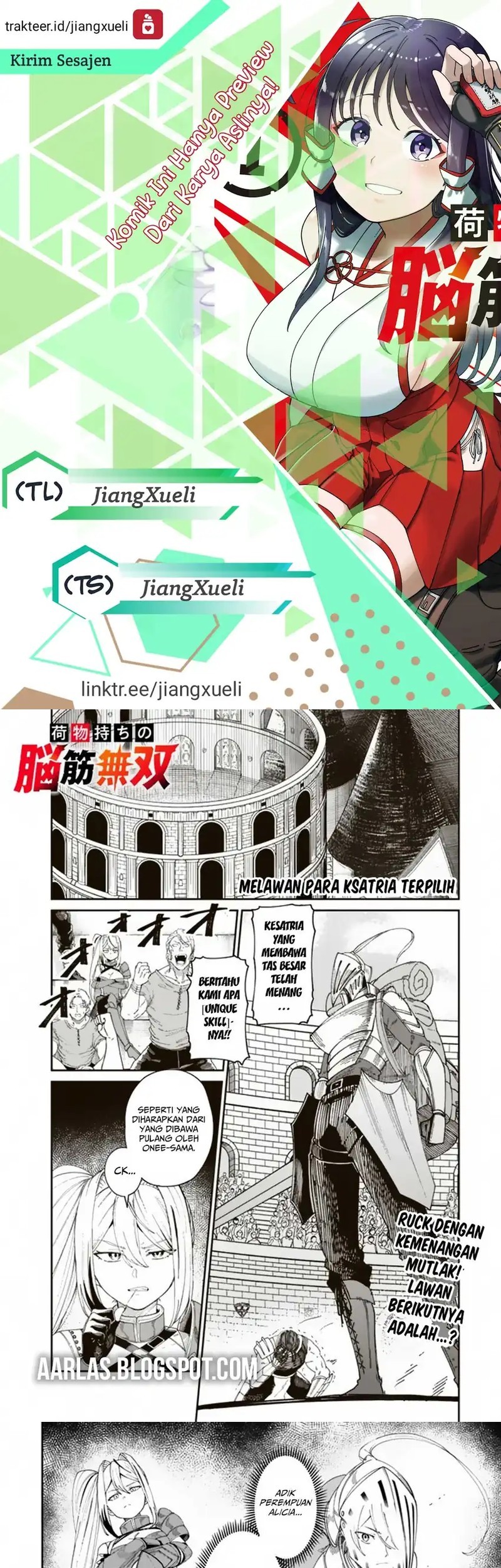 Nimotsu Mochi no Nousuji Musou Chapter 11.1 - halaman 1