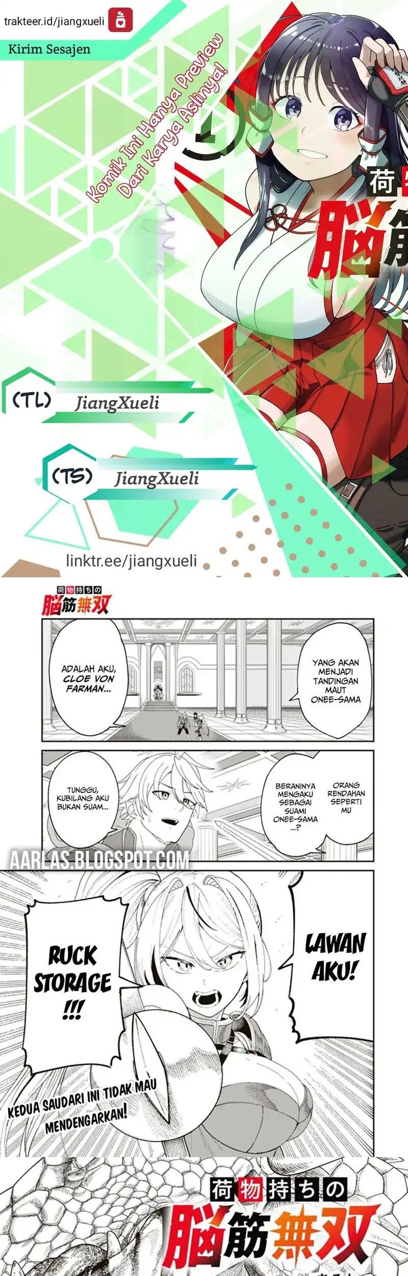 Nimotsu Mochi no Nousuji Musou Chapter 9.1 - halaman 1