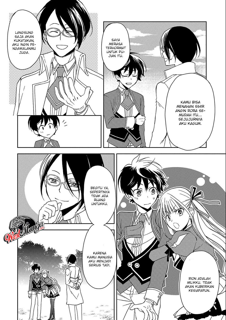 Ningen dakedo Maougun Shitennou ni Sodaterareta Ore wa, Maou no Musume ni Aisare Shihai Zokusei no Kennou o Ataeraremashita. Chapter 1.2 - halaman 17