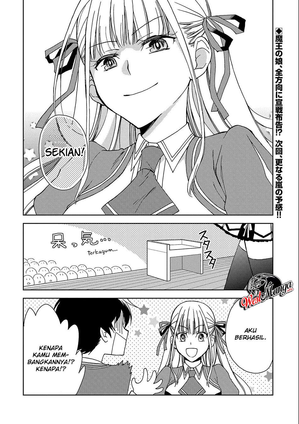 Ningen dakedo Maougun Shitennou ni Sodaterareta Ore wa, Maou no Musume ni Aisare Shihai Zokusei no Kennou o Ataeraremashita. Chapter 1.2 - halaman 28