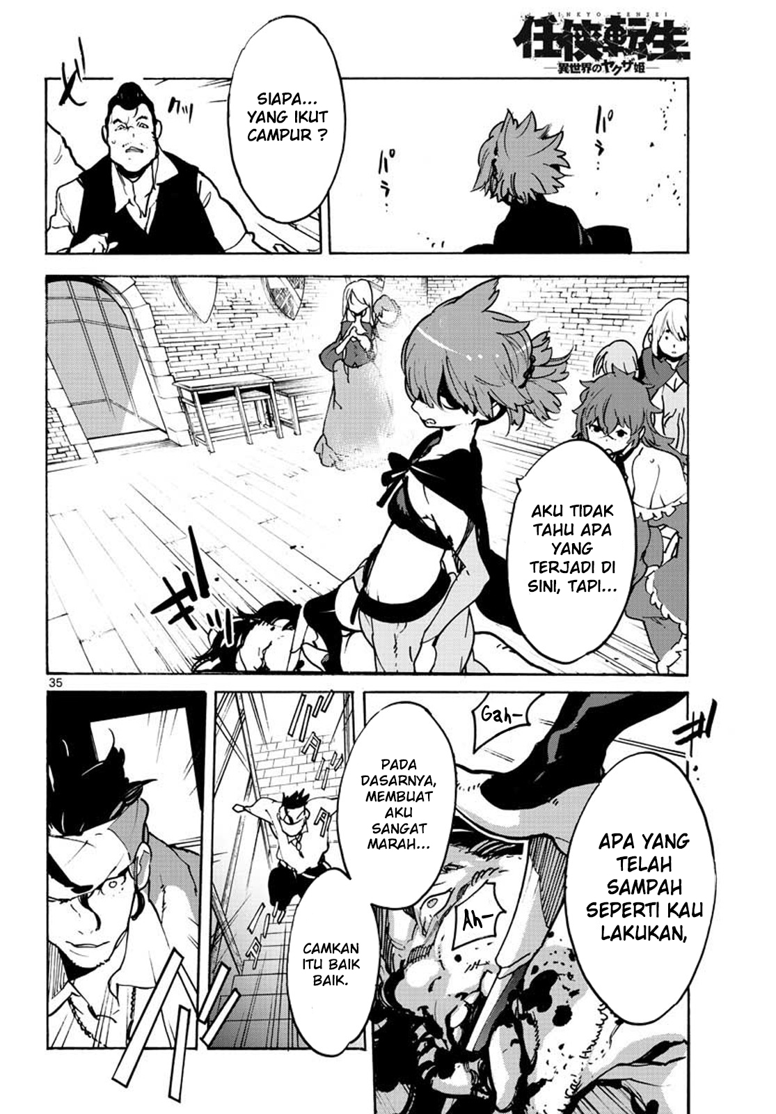 Ninkyou Tensei: Isekai no Yakuza Hime Chapter 9 - halaman 35