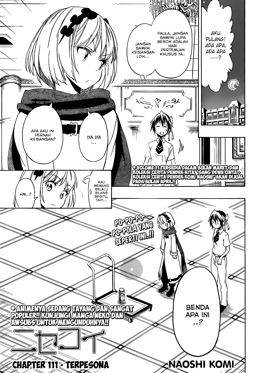 Nisekoi Chapter 111 - halaman 1