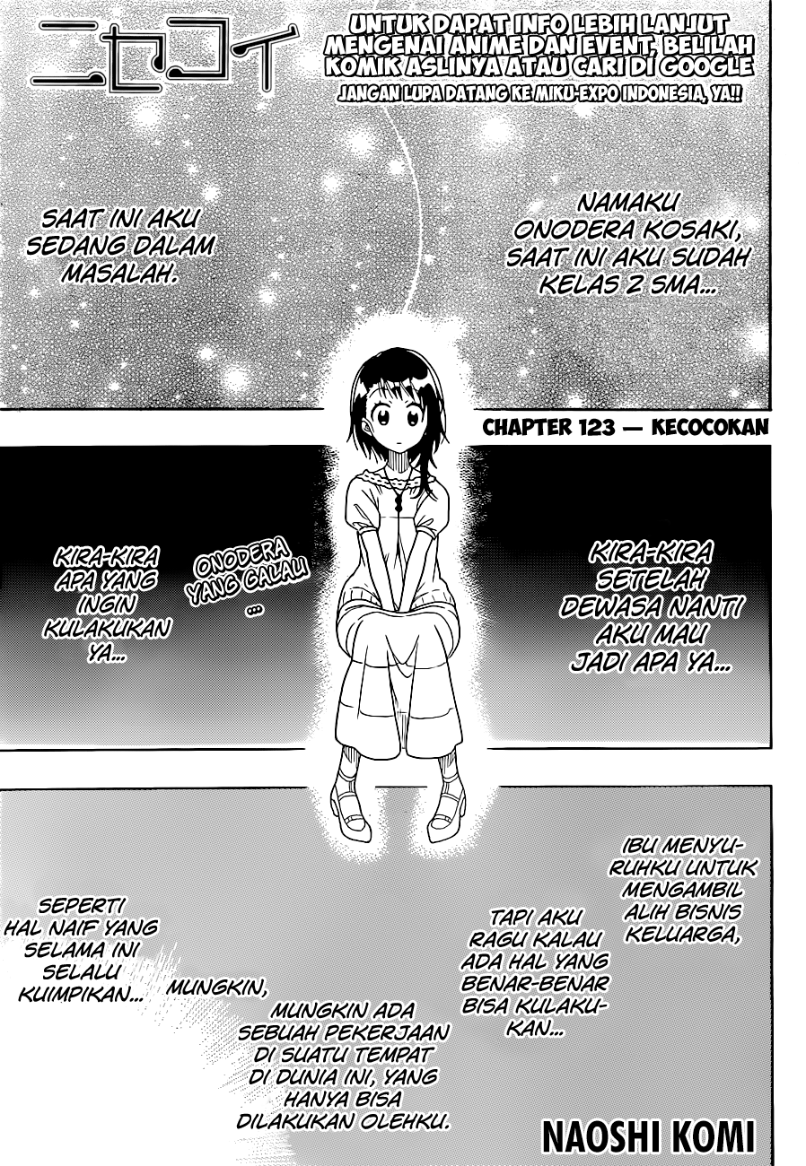 Nisekoi Chapter 123 - halaman 1