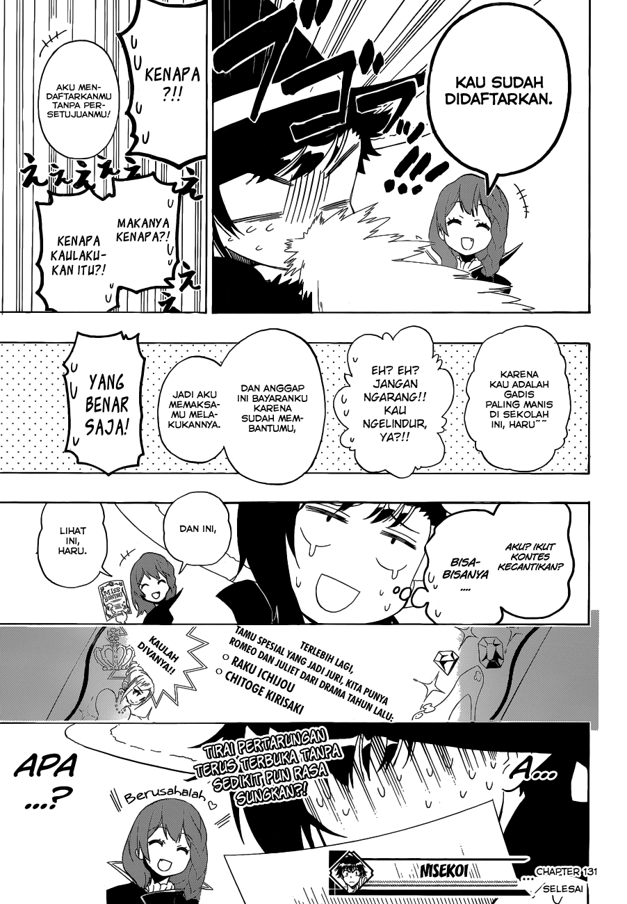 Nisekoi Chapter 131 - halaman 19