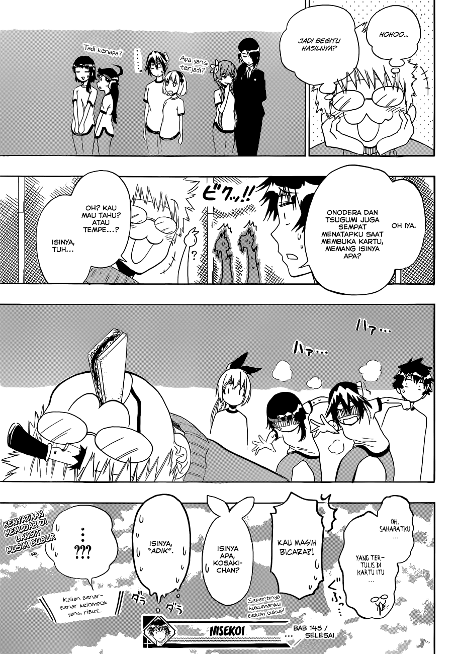 Nisekoi Chapter 145 - halaman 19