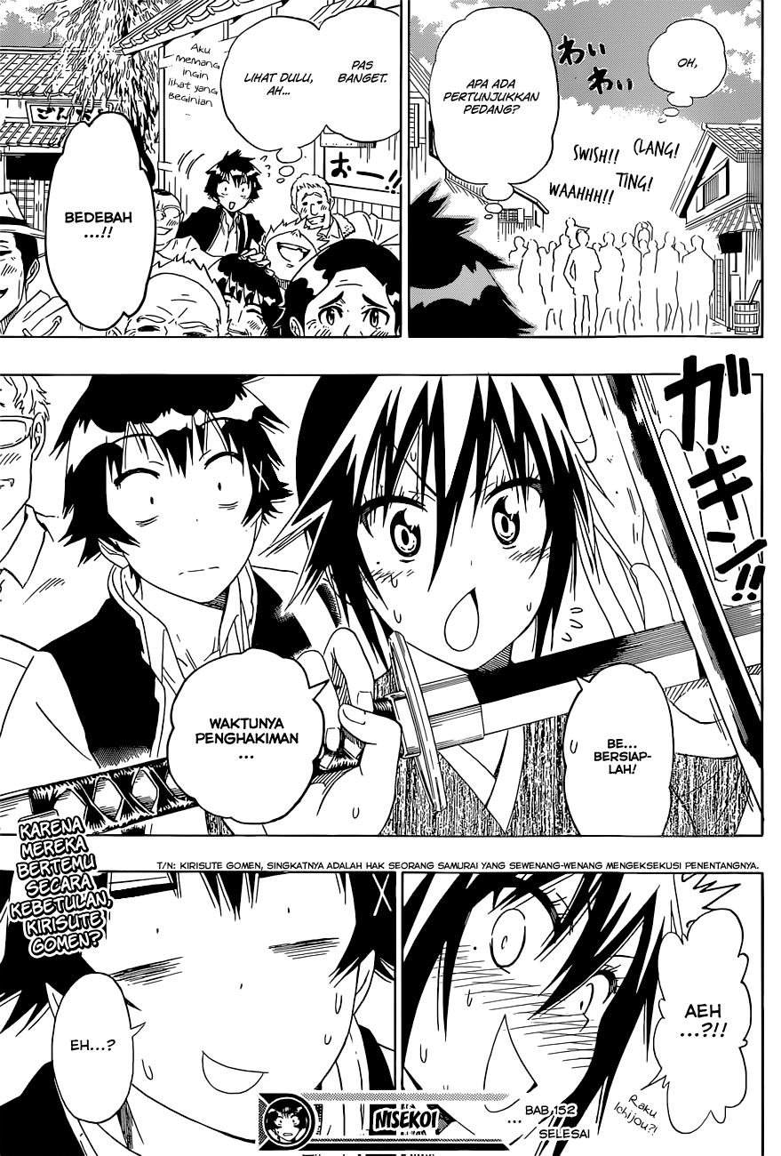 Nisekoi Chapter 152 - halaman 19
