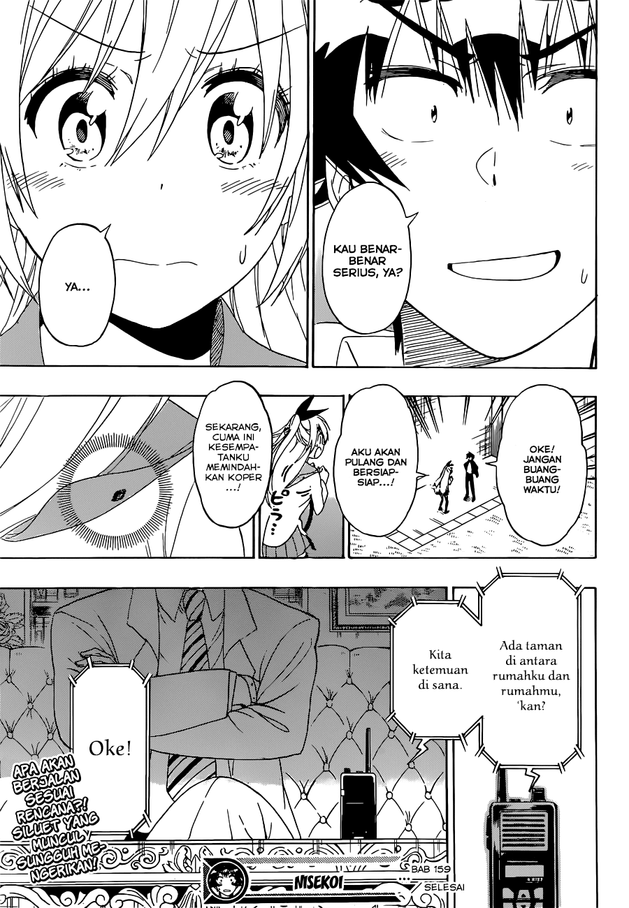 Nisekoi Chapter 159 - halaman 19