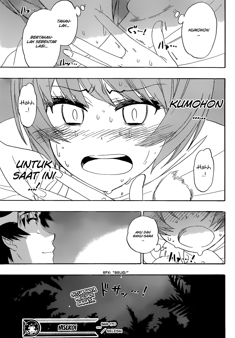 Nisekoi Chapter 170 - halaman 19