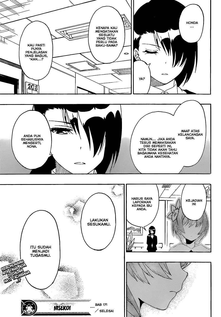 Nisekoi Chapter 171 - halaman 18
