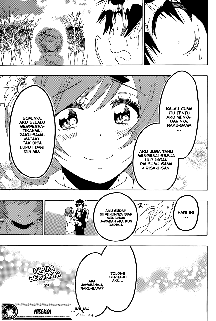Nisekoi Chapter 180 - halaman 19