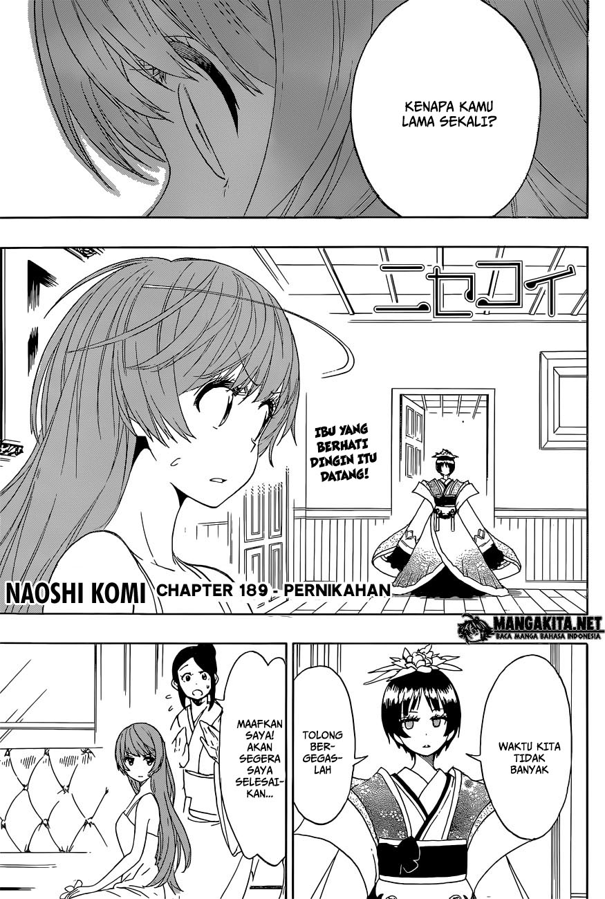 Nisekoi Chapter 189 - halaman 2