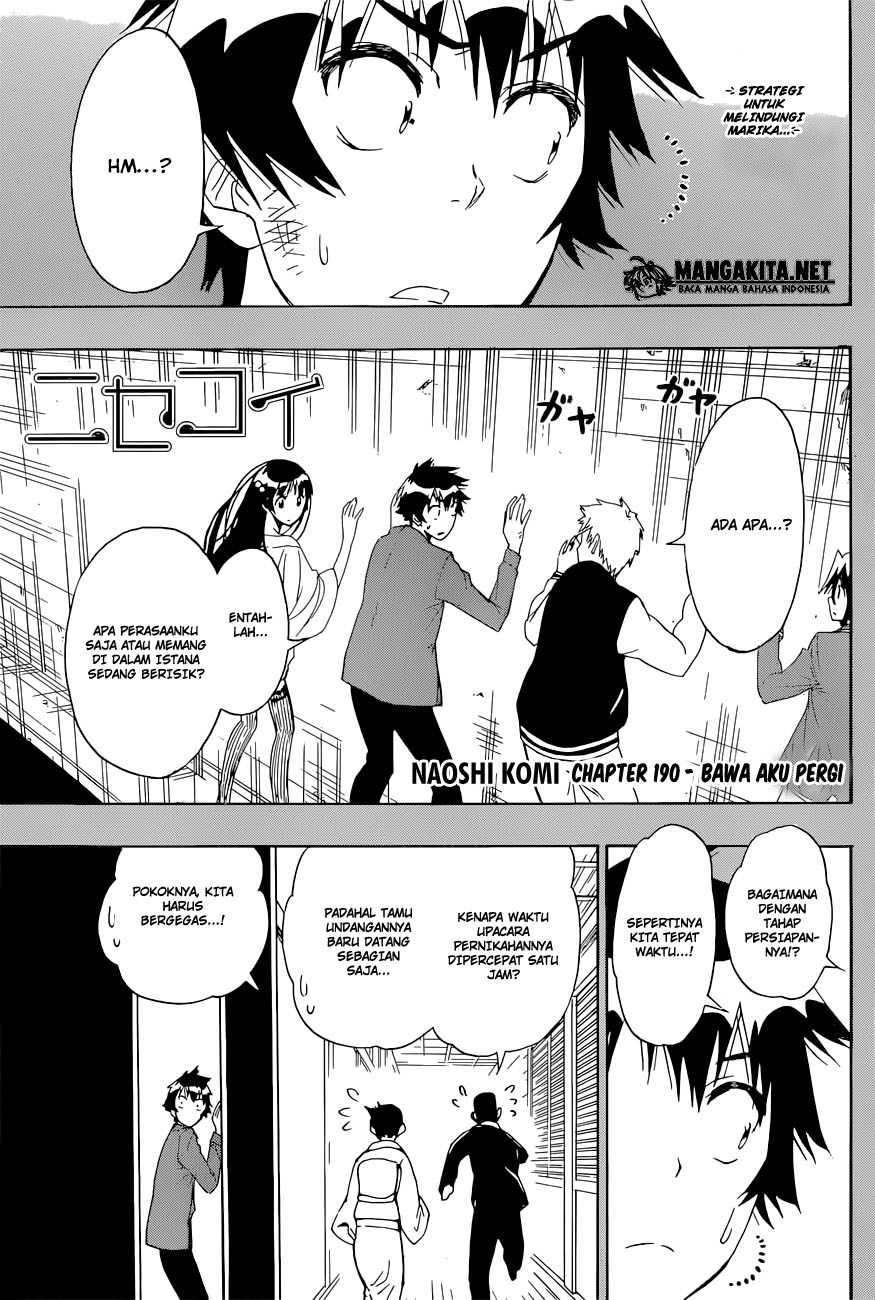 Nisekoi Chapter 190 - halaman 2