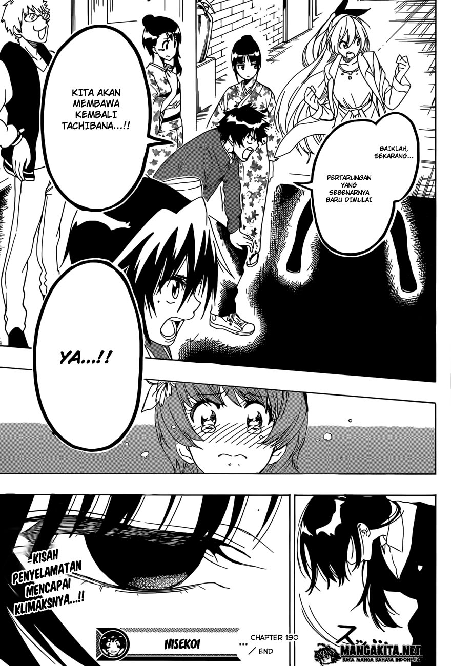 Nisekoi Chapter 190 - halaman 20