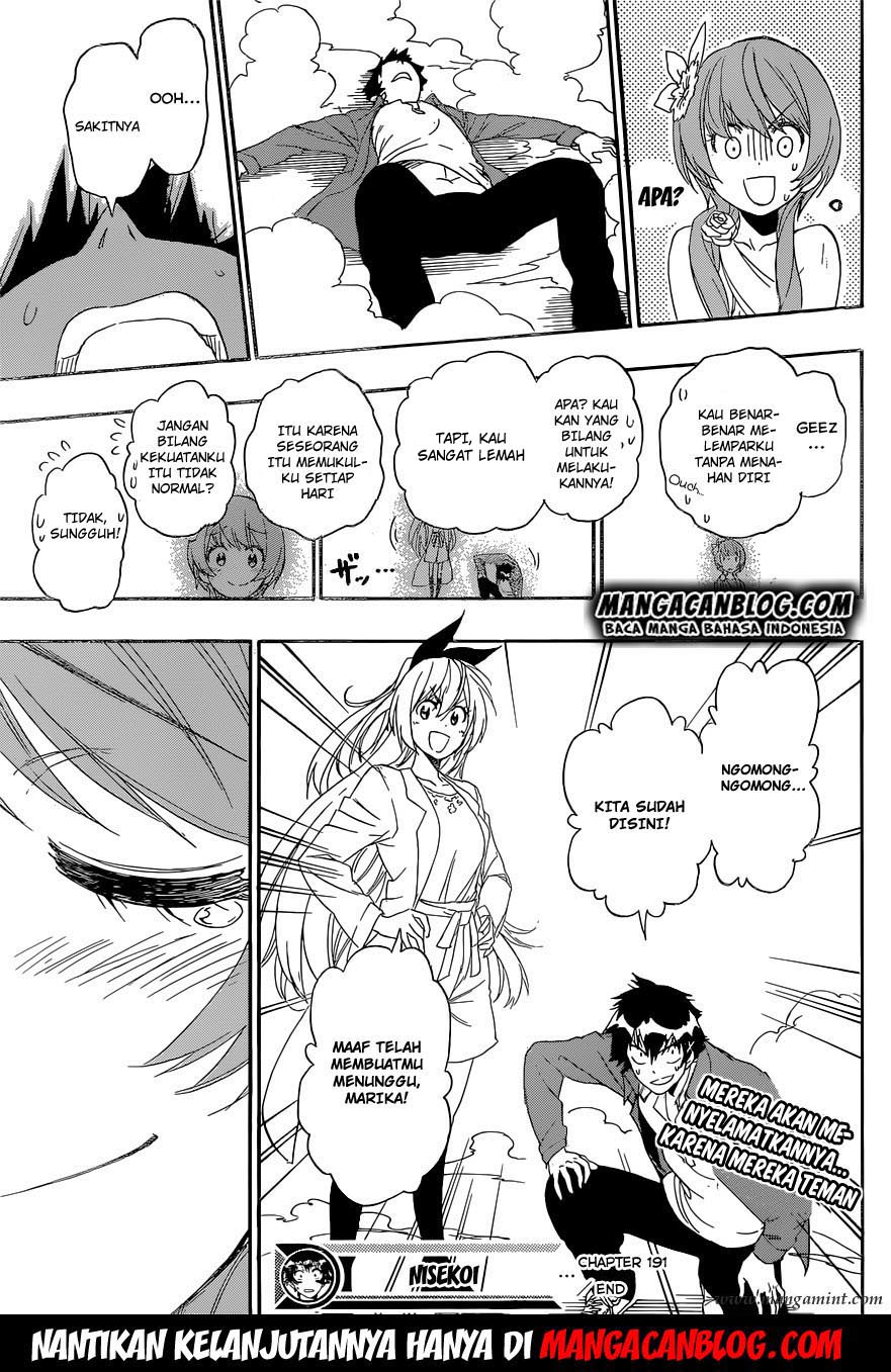 Nisekoi Chapter 191 - halaman 19