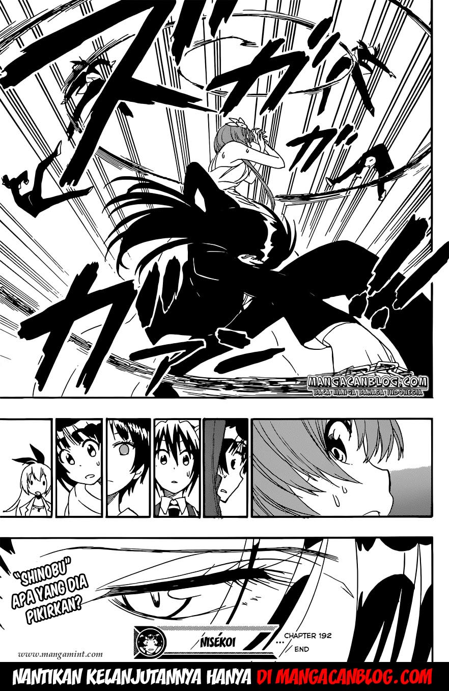 Nisekoi Chapter 192 - halaman 19