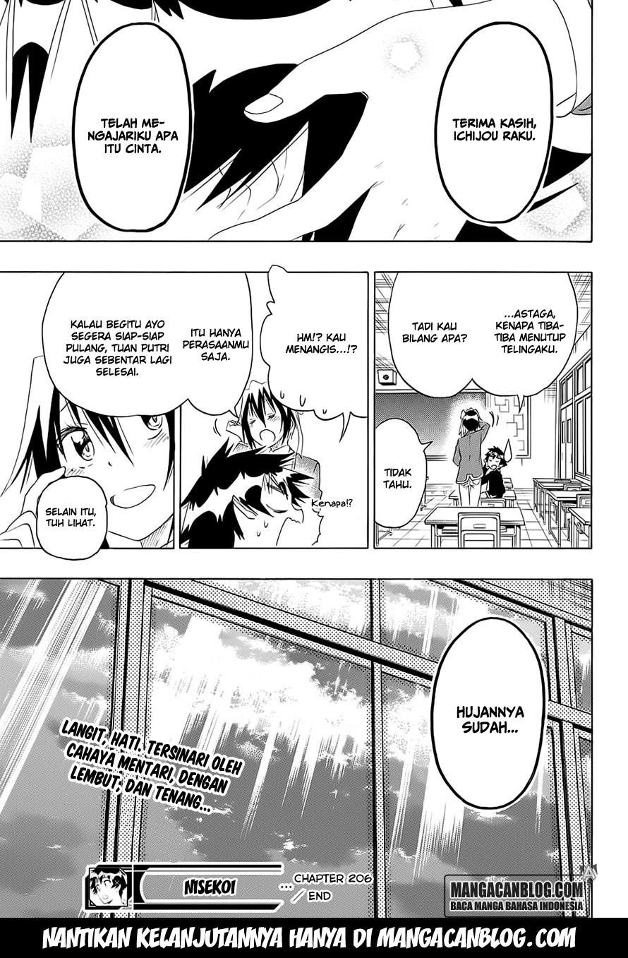 Nisekoi Chapter 206 - halaman 19