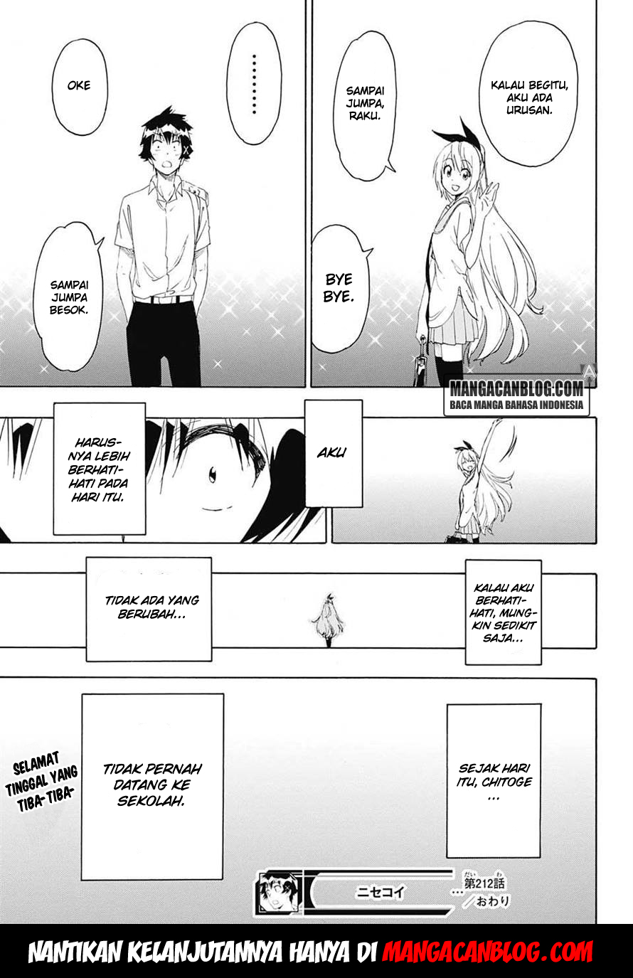 Nisekoi Chapter 212 - halaman 20