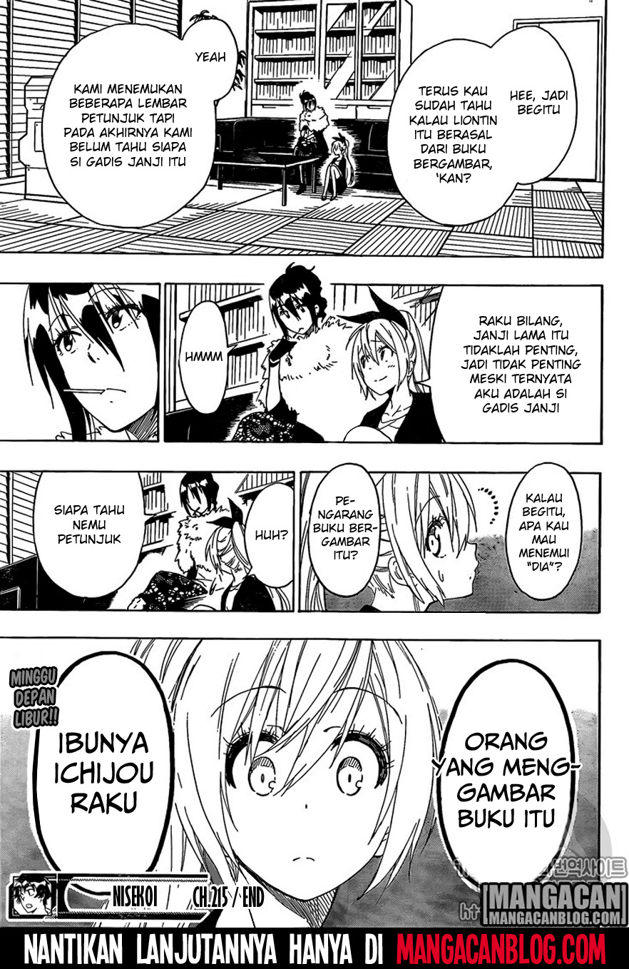 Nisekoi Chapter 215 - halaman 20
