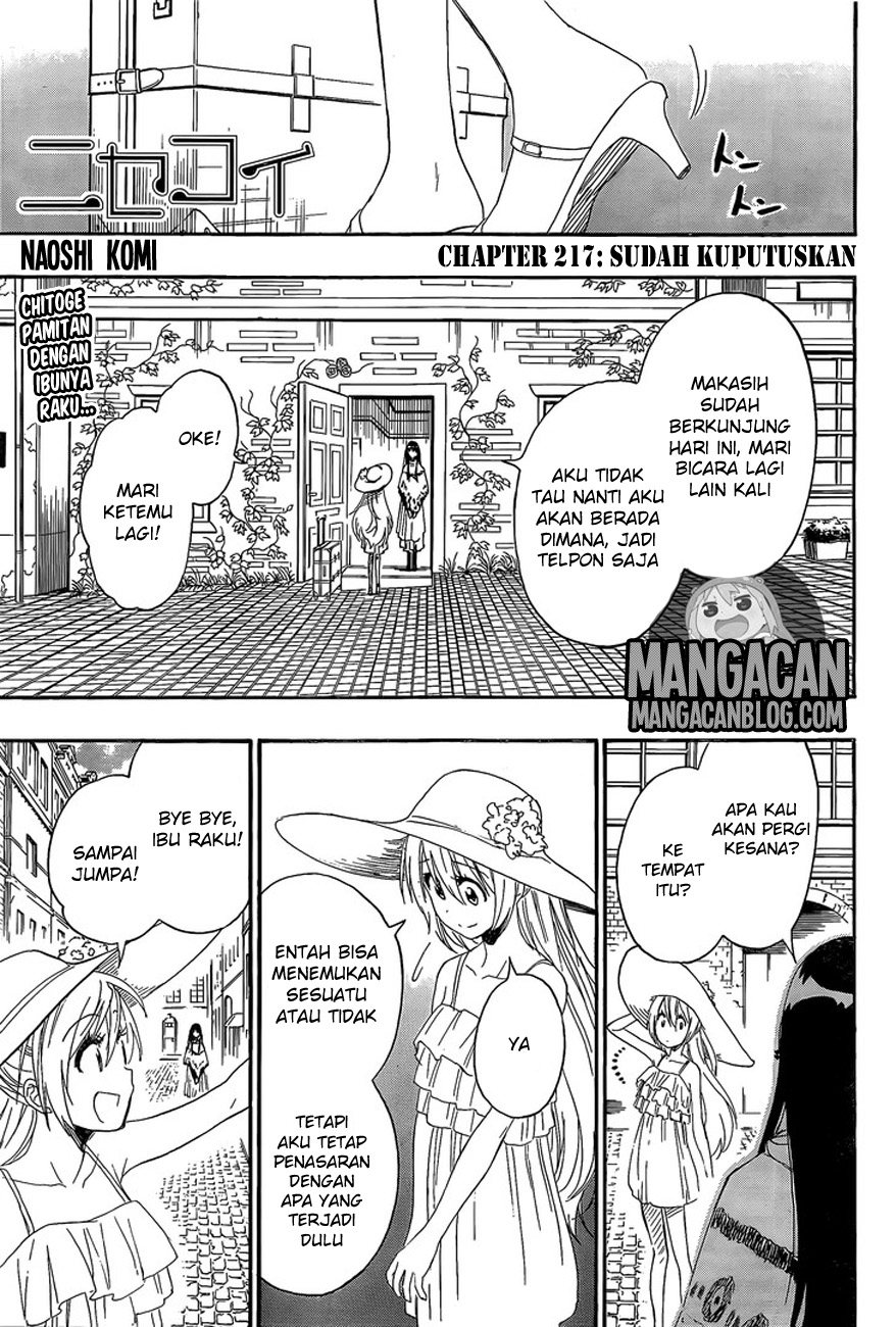 Nisekoi Chapter 217 - halaman 1