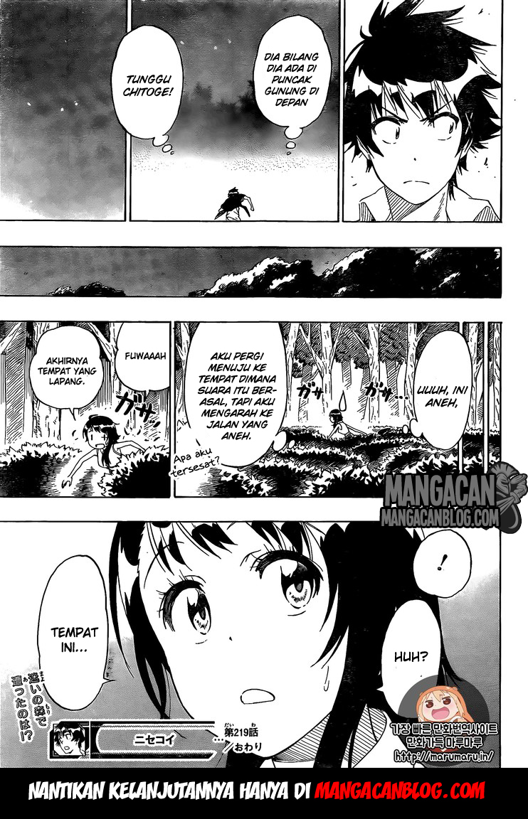 Nisekoi Chapter 219 - halaman 19