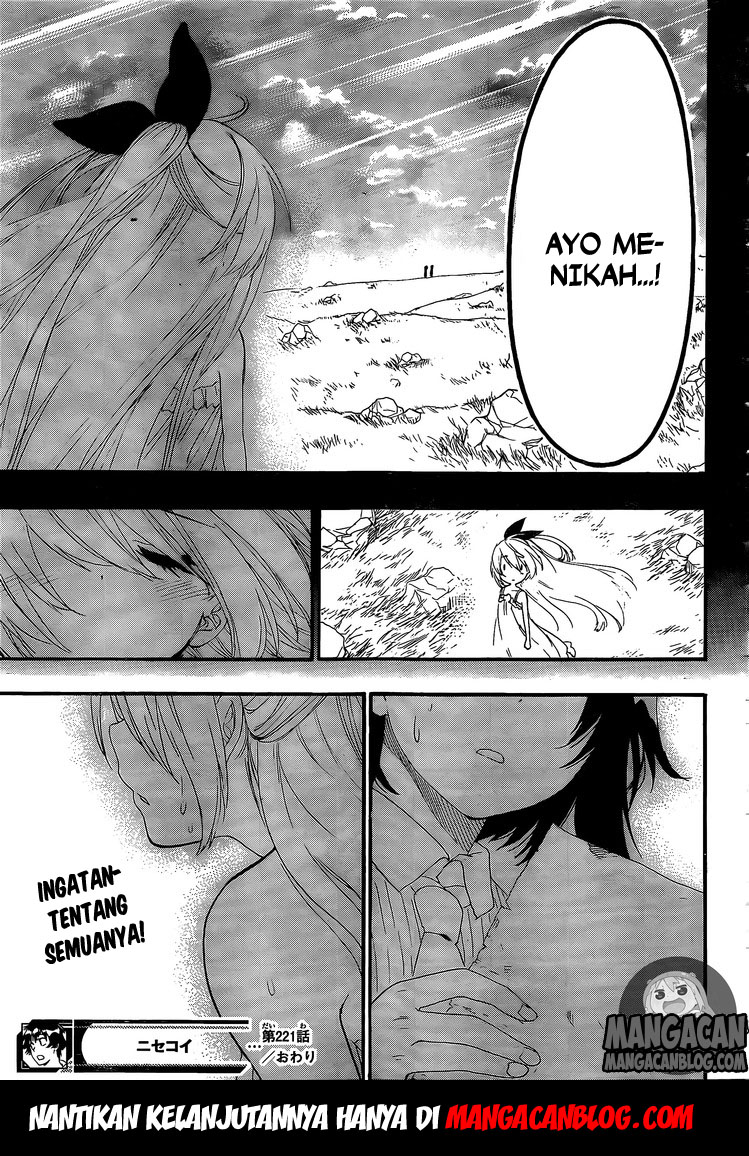 Nisekoi Chapter 221 - halaman 19