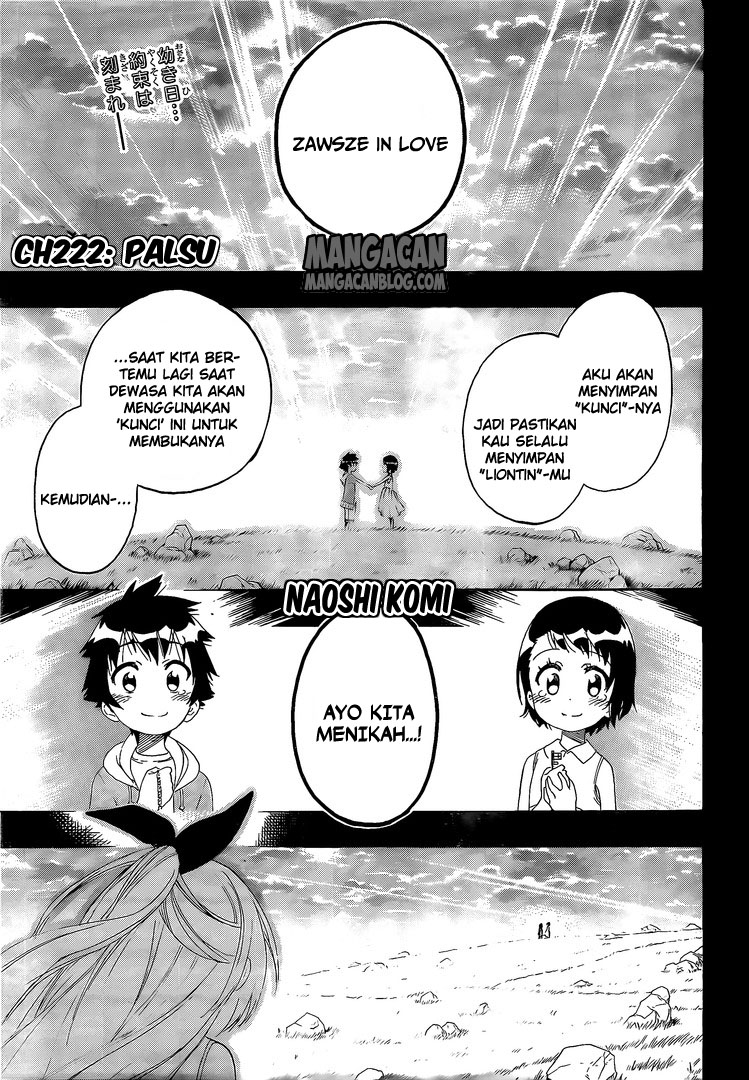 Nisekoi Chapter 222 - halaman 3
