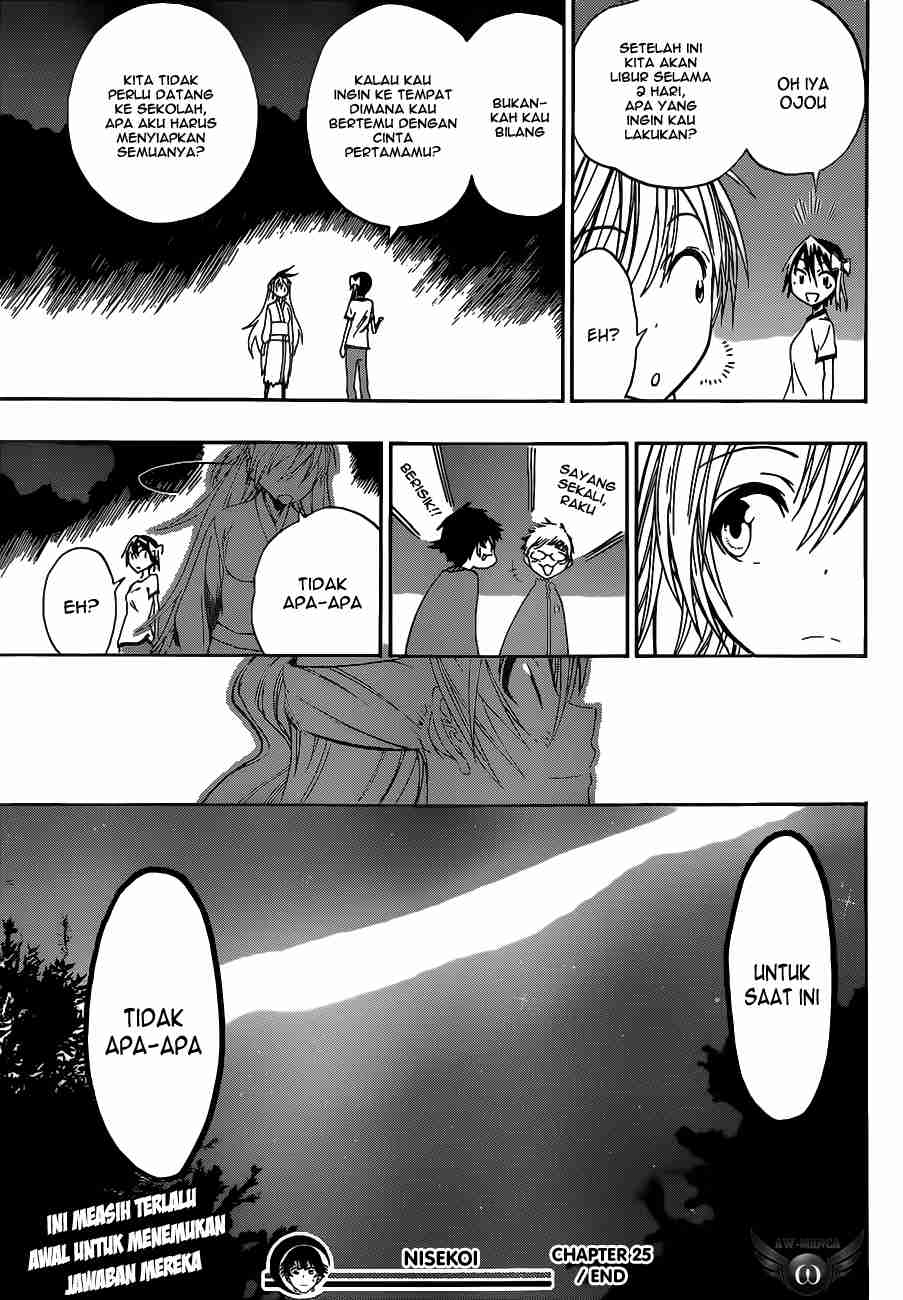 Nisekoi Chapter 25 - halaman 21