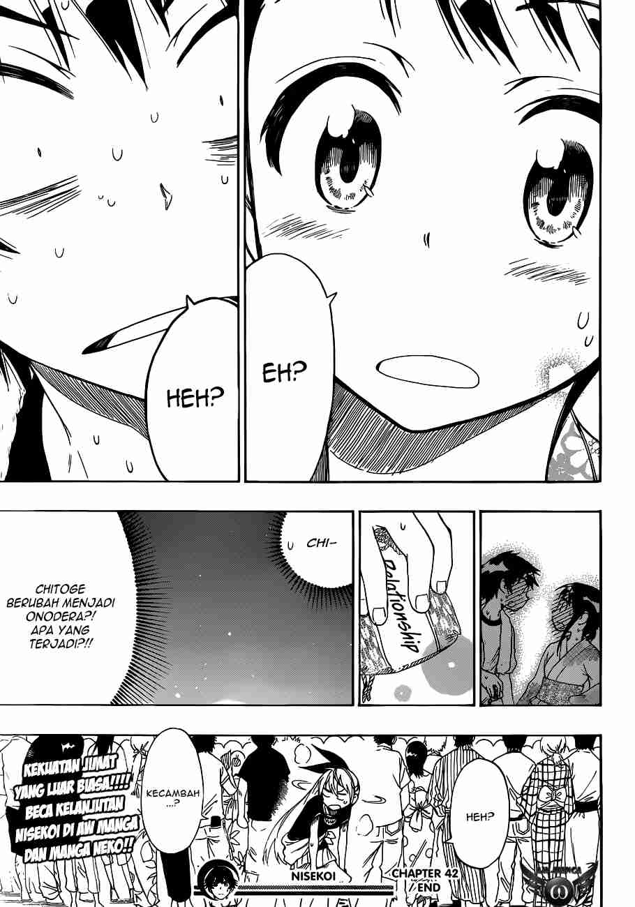 Nisekoi Chapter 42 - halaman 19