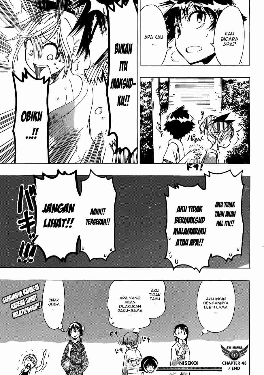 Nisekoi Chapter 43 - halaman 20