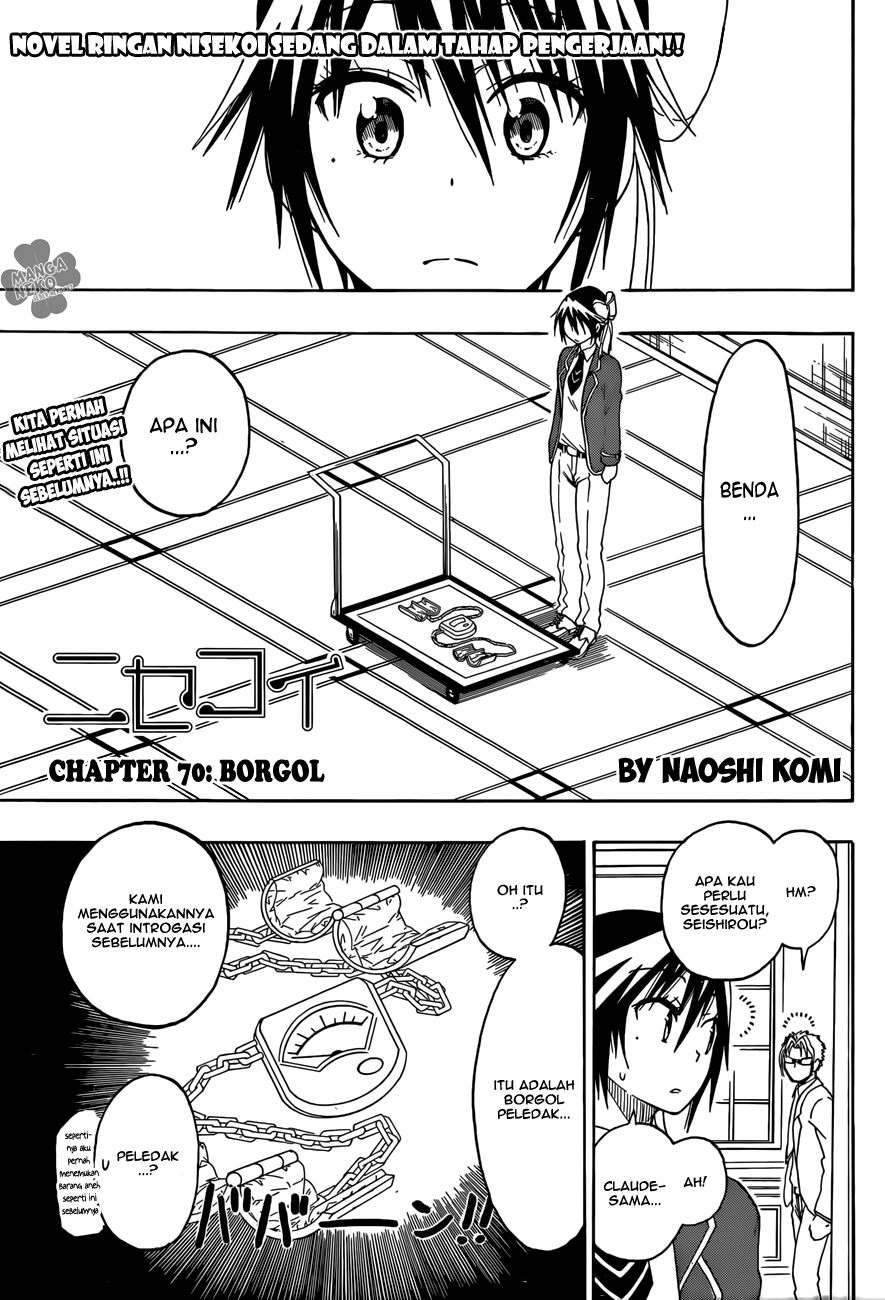 Nisekoi Chapter 70 - halaman 3