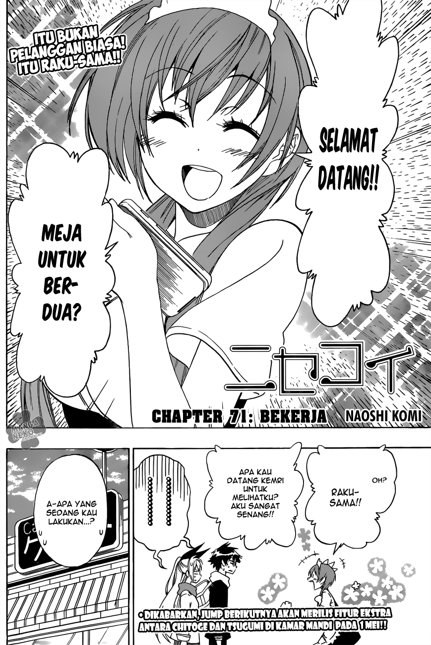 Nisekoi Chapter 71 - halaman 3