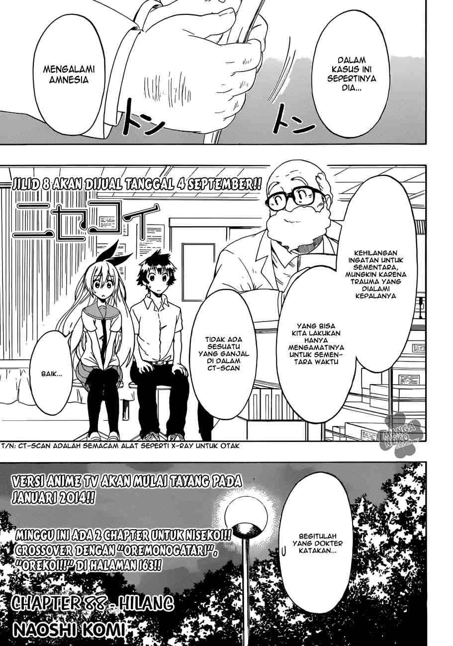 Nisekoi Chapter 88 - halaman 2