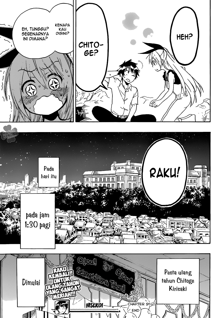Nisekoi Chapter 91 - halaman 19