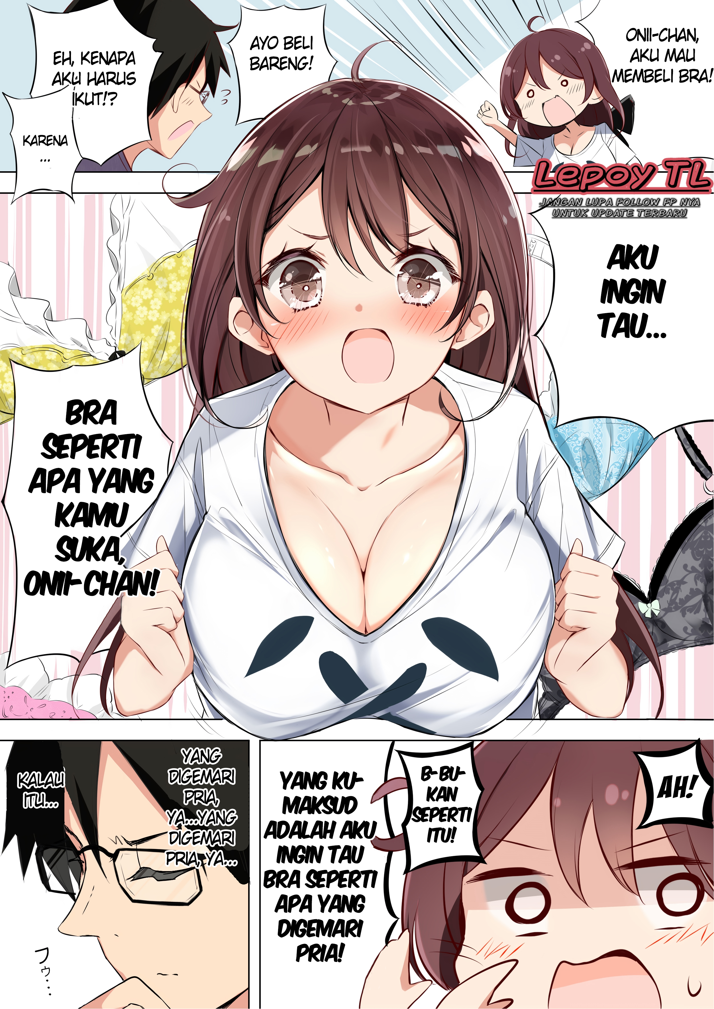 No Bra no Imouto ga F-Cup wo Kyouchou shitekuru Chapter 0 - halaman 3