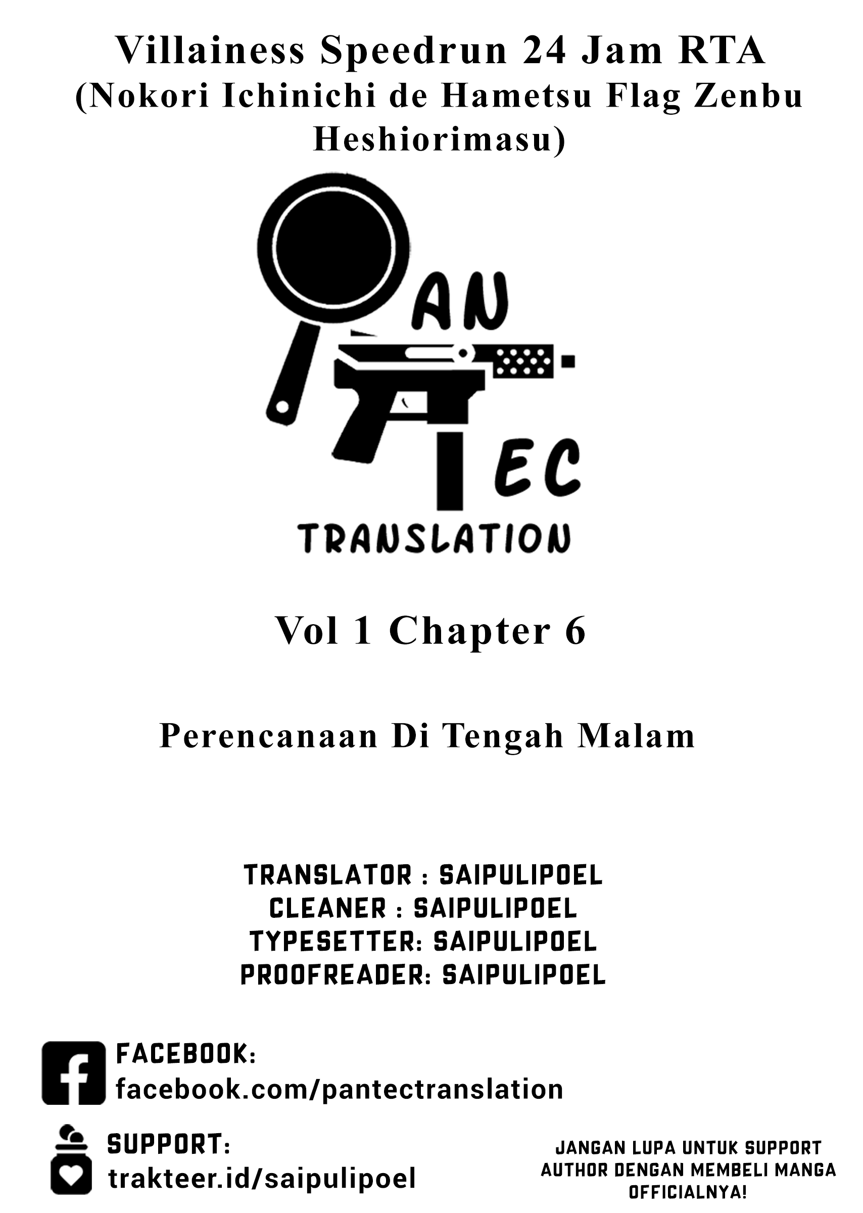 Nokori Ichinichi de Hametsu Flag Zenbu Heshiorimasu: Zamaa RTA Kiroku 24Hr. Chapter 6 - halaman 1